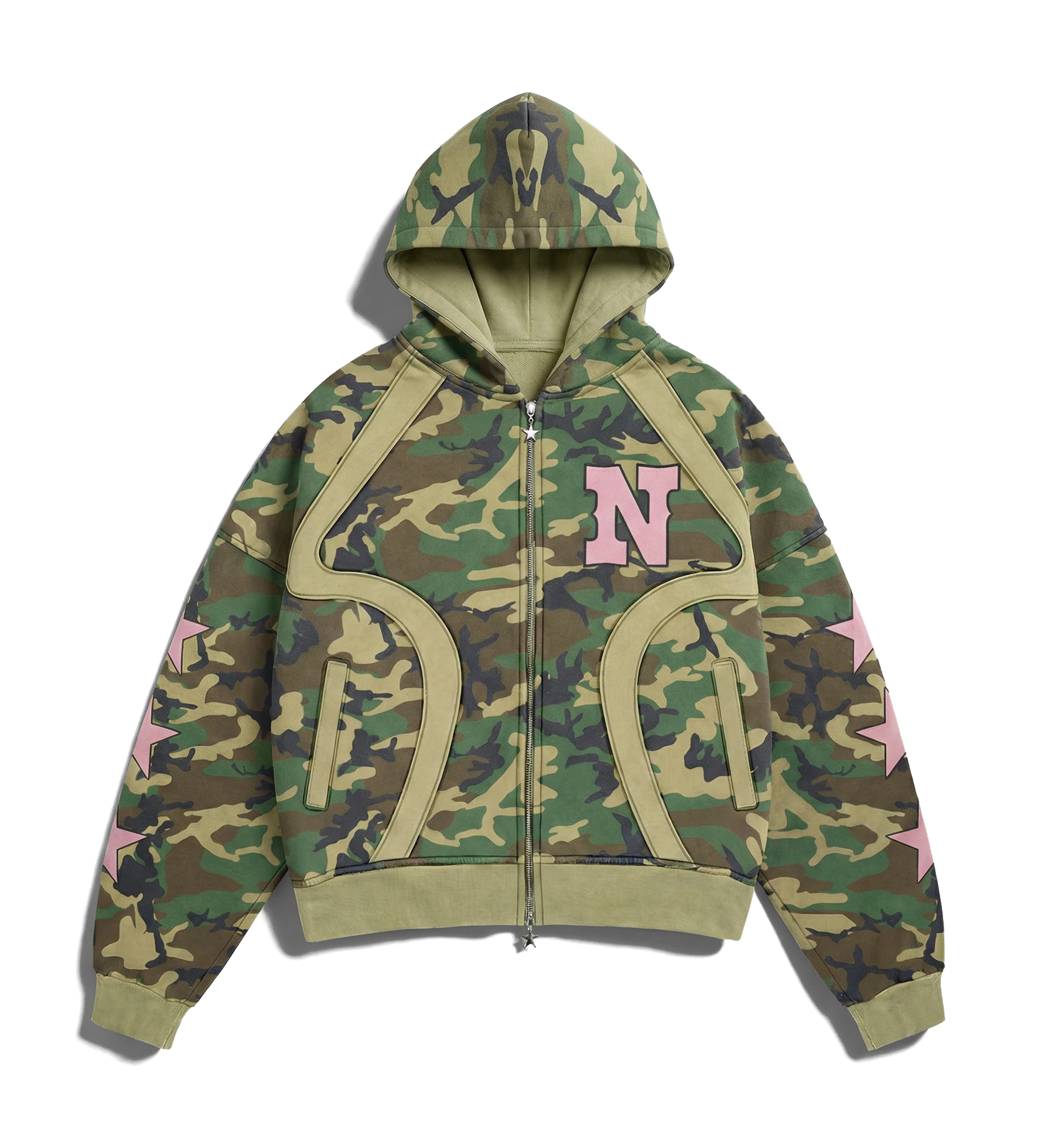 CONFIGURATION / FIELD ZIP HOODIE — CAMO GREEN