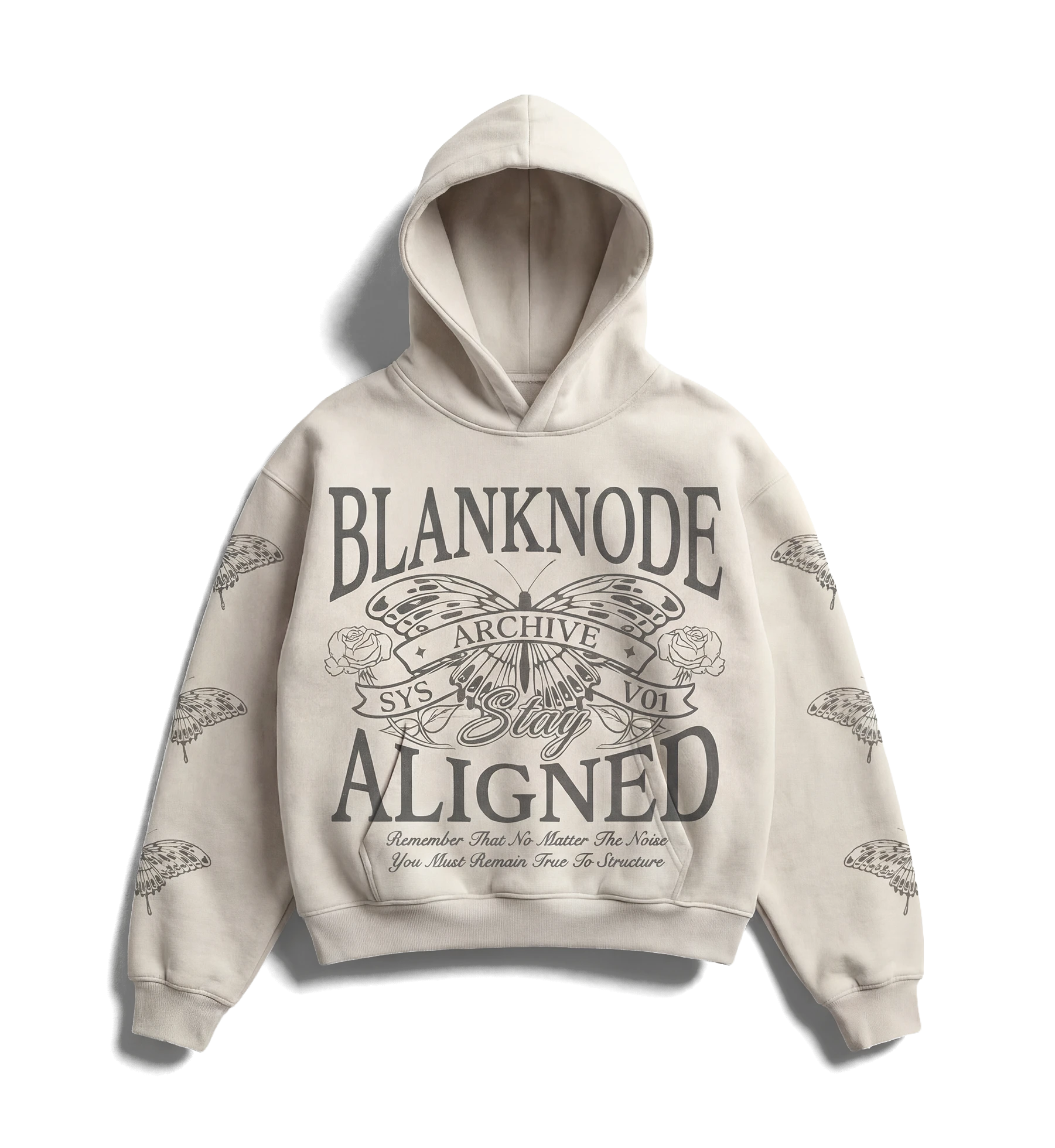 ORIENT / ARCHIVE HOODIE — CREAM