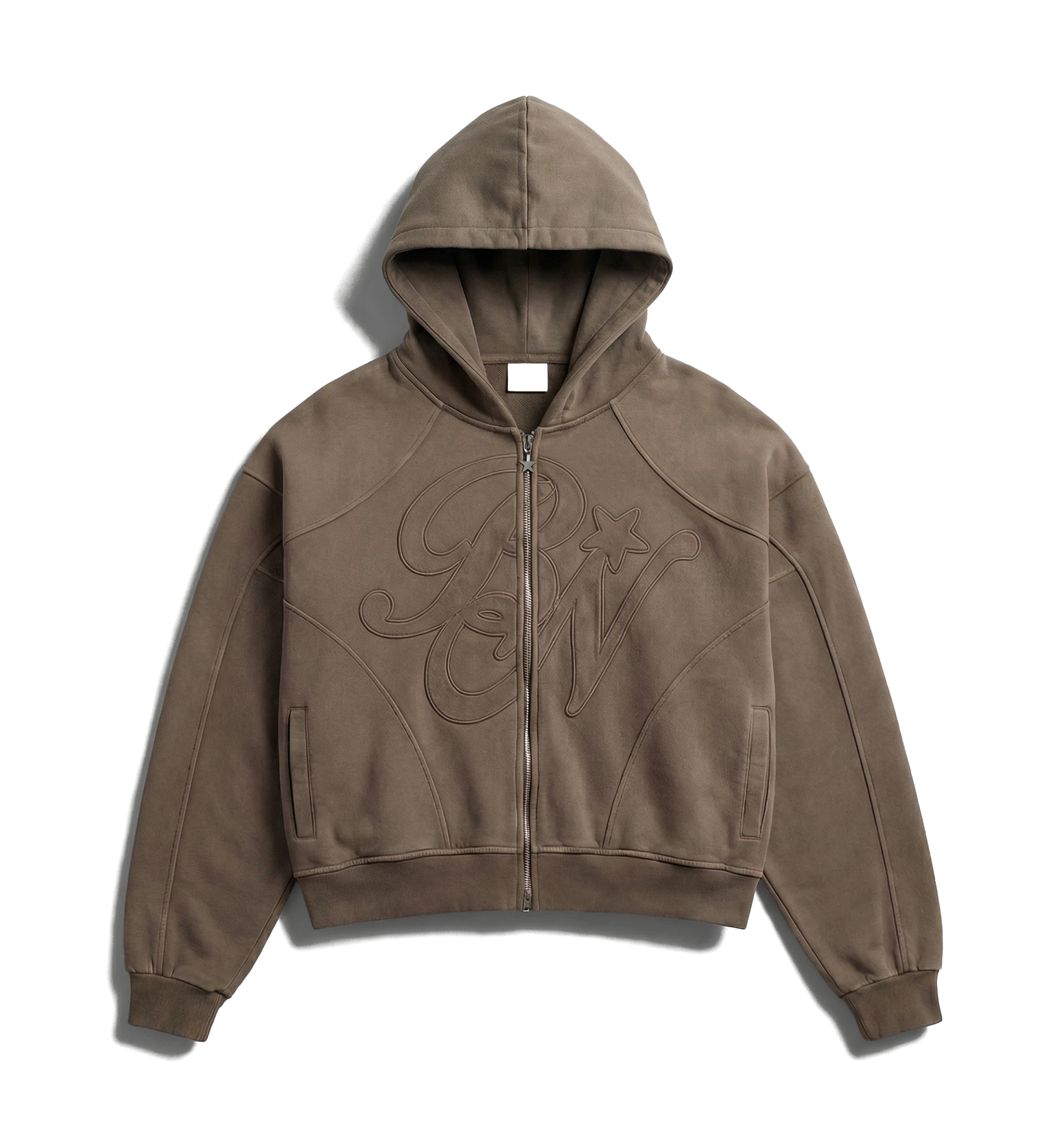 VECTOR / CORE ZIP HOODIE — BROWN