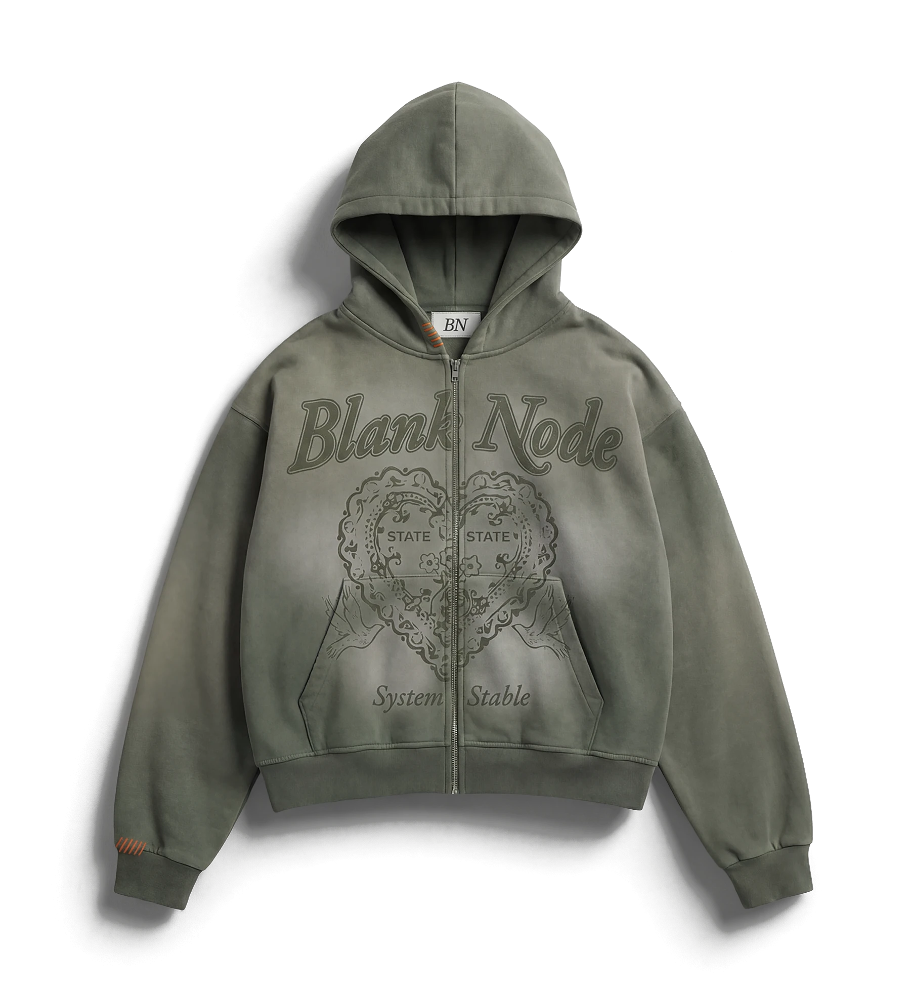 STABLE / STATE ZIP HOODIE — OLIVE